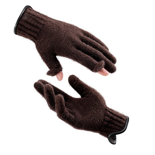 Grepp fleece varma damehandsker Touchscreen varme handsker strikket vinter[TT]