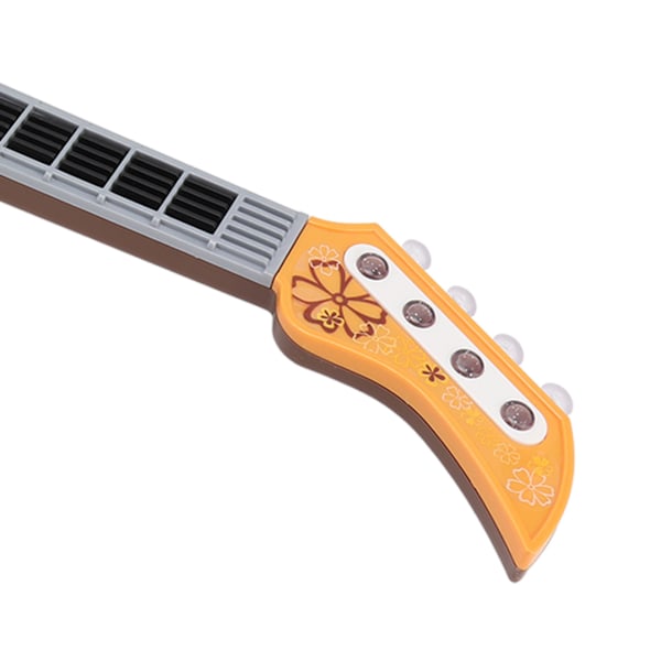 Barnens Simulerings Elektroniska Gitarr Multi-lägen Smart Gitarr Leksak Plast Barn Musikinstrument Gul