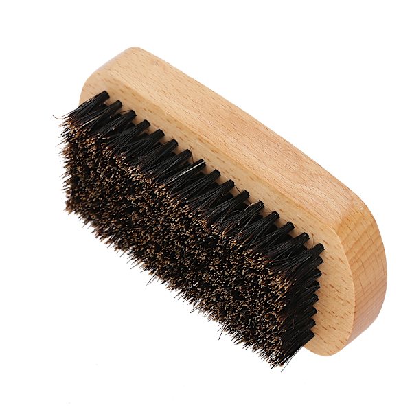 Män Mustasch Oval Trä Färg Borste Skäggvård Rakning Rengöring Grooming Kit