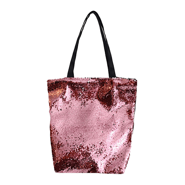 Sequin Tote Bag Stor Taske Mode Shoppingtaske til Kvinder
