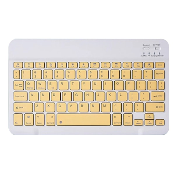 Ultra-tynn Bluetooth-tastatur Bærbar Mini Trådløst Tastatur Oppladbar for iOS Android Windows - 10 tommer