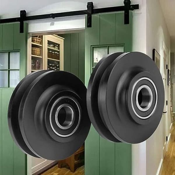 2 stk skydedørshjul lade garderobe hardware skab vindue skydeskive
