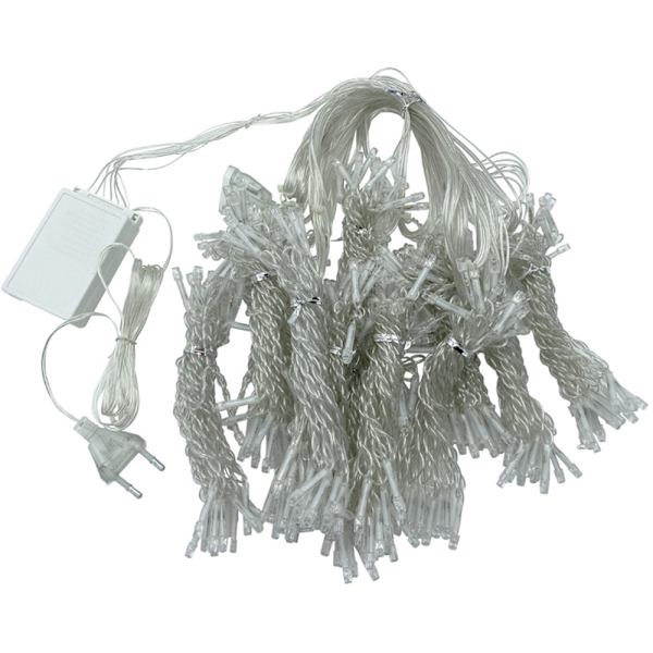 Gardinkappa med ljus, 9.8x6.5ft, Plug-In, Väggmontering för Sovrum, Bröllop, Fest, Bakgrund, Trädgård Warm White