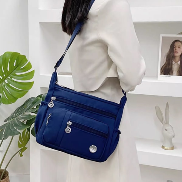 Crossbody-väskor för kvinnor Trendig axelremsväska Crossbody-väska för kvinnor Vattentät Lätt Casual Axelhandväska Plånbok Ryggsäck