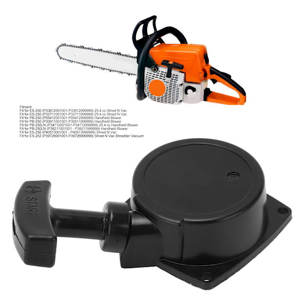 Tilbageføringsstarter Assy A051000960 Ridsefast til ES‑250 ES‑252 PB‑250 PB‑250LN Blæser