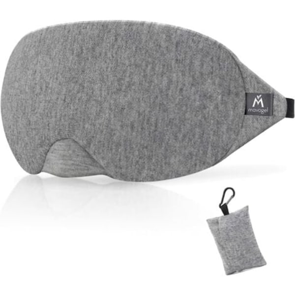 Mavogel Cotton Sleep Eye Mask - Ljusblockerande sömnmask med uppdaterad design, mjuk och bekväm nattmask för män och kvinnor, ögonblindare för