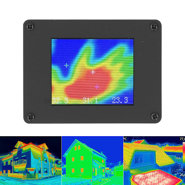 Infrarød Termisk Bildeapparat Akryl PCB IR Temperatur Sensor Testverktøy med 1.8in TFT Skjerm