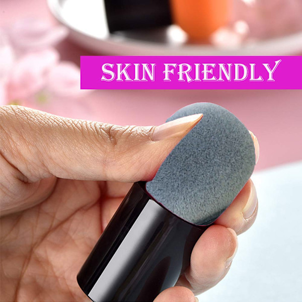 3 stk. Pudder Puff Svampe Makeup Blender Puff Med Håndtag og 3 Holder
