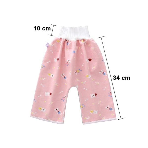 2-pack Vattentäta och Läcksäkra Blöjbyxor Potträningstygblöjbyxor för Babypojke och Babyflicka Nattetid