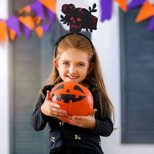 3 stk. Halloween Hårbånd Halloween Hårbånd Spøgelse Hexe Hårbøjle til Halloween Fest, Trick or Treating, Cosplay Dekoration