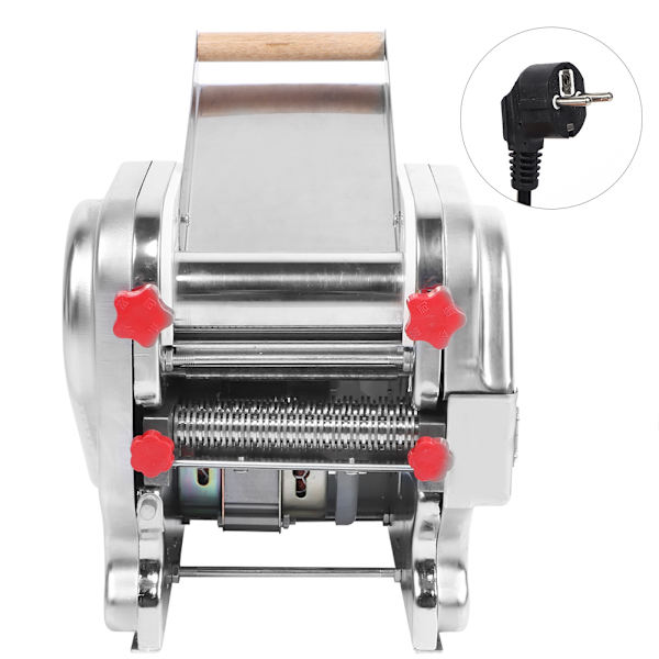 Elektrisk Pastamaskine Rustfrit Stål Noodles Roller Maskine til Hjem Restaurant Kommerciel EU 220V