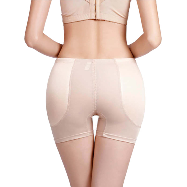 Höftlyftande Padded Enhancer för Kvinnor Sömlös Plump Crotch Stretchig Andningsbar Butt Padded Underkläder Hudfärg M