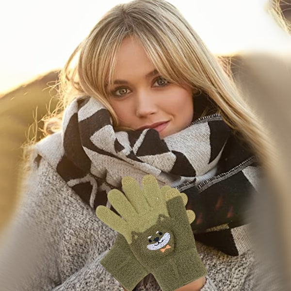 Vinterstrikkhansker for småbarn, gutter og jenter