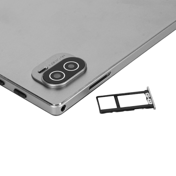 10,1 Tums Surfplatta för Android 12.0 8-kärnig CPU 8GB 256GB 5G WiFi-stöd 4G-nätverk 1960x1080 FHD Surfplatta EU-kontakt 100‑240V EU-kontakt Grå