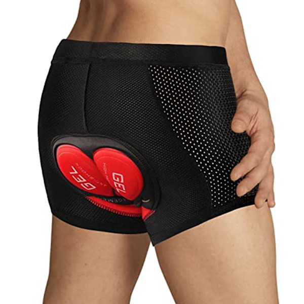 1 stk Cykelundertøj Mænd Polstret Gel Cykelshorts Med Polstring Bike Liner Shorts Undershorts Anti-Slip