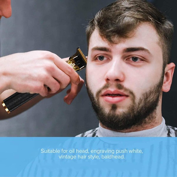 Hårklippar för Män Professionell t-bladtrimmer, för hårsnitt, bärbar hårtrimmer