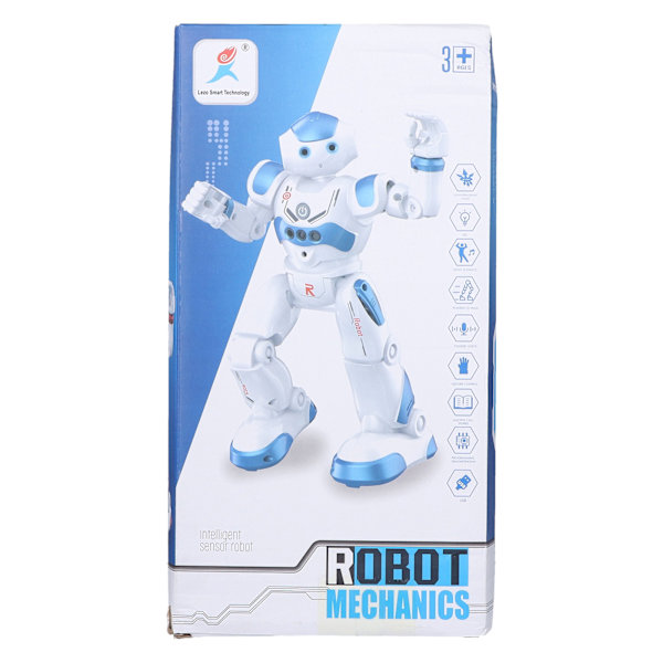 RC Smart Robot Leketoy, Geststyrt og Fjernstyrt Intelligent Robot for Barn 3 År og Eldre