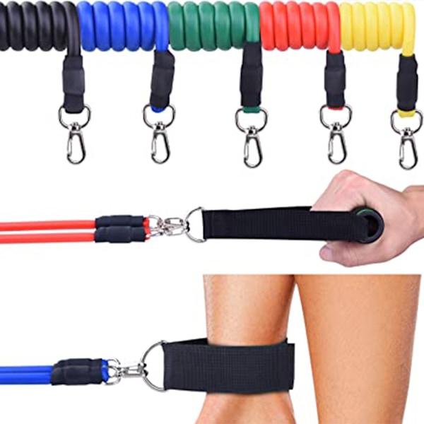 Treningsband, Push-up Stang, Håndtak, Hjemme Treningsutstyr for Mageøvelser