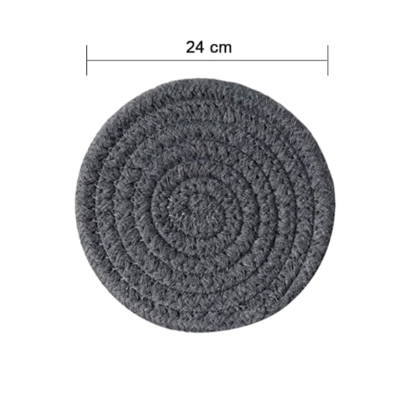 Set med 3 Cotton Weave Hot Coasters | Hot Pads för kök | Underlägg i bomullsrep, bordstabletter, grytlappar, isolering, hållbar bomullstråd