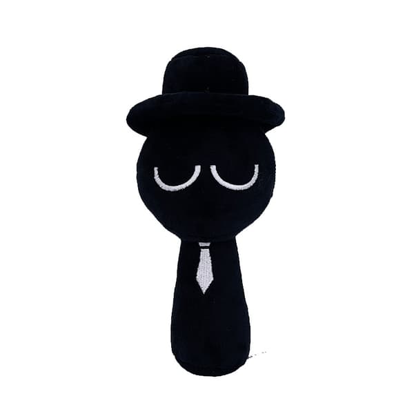 Xbi - Uutuus 2025 Sprunki Pehmo Rytmilaatikko Pehmolelu D Black Topper Head (20cm 60g)