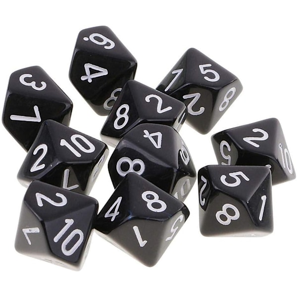 10 st Polyhedriska Tärningar Tärningsspel Tärningar för DND RPG Brädspel Kortspel Digitala Tärningar Dungeons and Dragons Tärningar