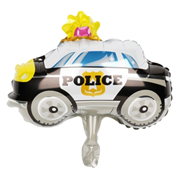 Kuljetusalufolioballoonit paloauto, insinööriauto, lentokone, pojan syntymäpäiväjuhlat, koristeauto, ilmapallo Mini police car