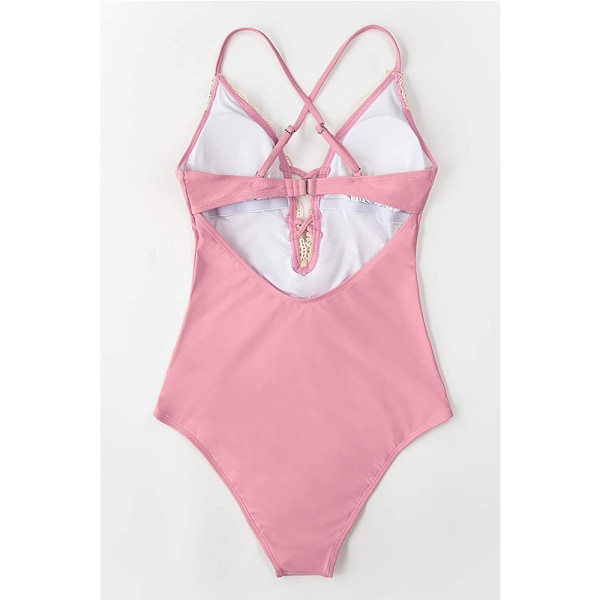 Mode Dam Vintage Spetsbikini Set Strandbadkläder Baddräkt