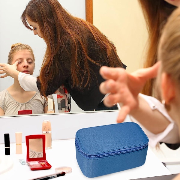 Bærbar Makeup Taske Rejse Kosmetikposer til Kvinder Piger Lynlås Lomme Sag Organizer Vandafvisende