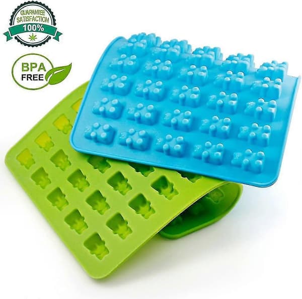 Silikonformar & isbitsbrickor, 3-pack Acsergery geléformar, chokladformar, tvålformar present