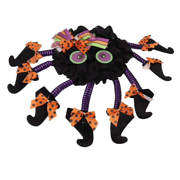 Halloween-krans Läskig Intressant Spindel med Många Ben Halloween Girlang Dekoration för Dörr Vägg Fest