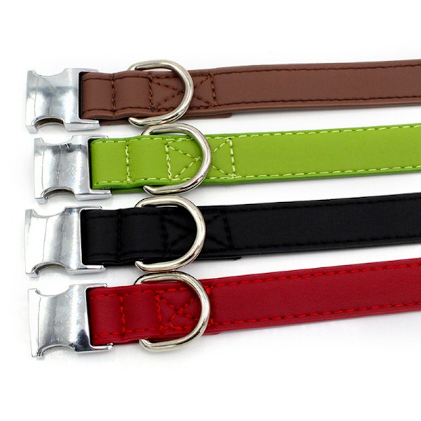 Hundekrage for små og mellomstore hunder med justerbar klassisk hundekrage stropp metallspenne