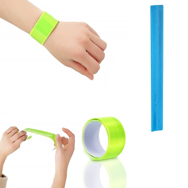 Reflekterande självrullande armband för vuxna och barn, nattlöpning och cykelarmband