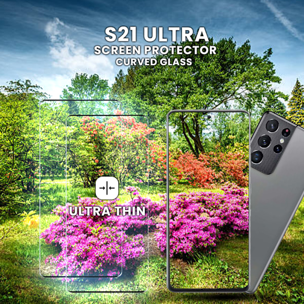 2-Pack Samsung Galaxy S21 Ultra Skärmskydd 9H Härdat Glas