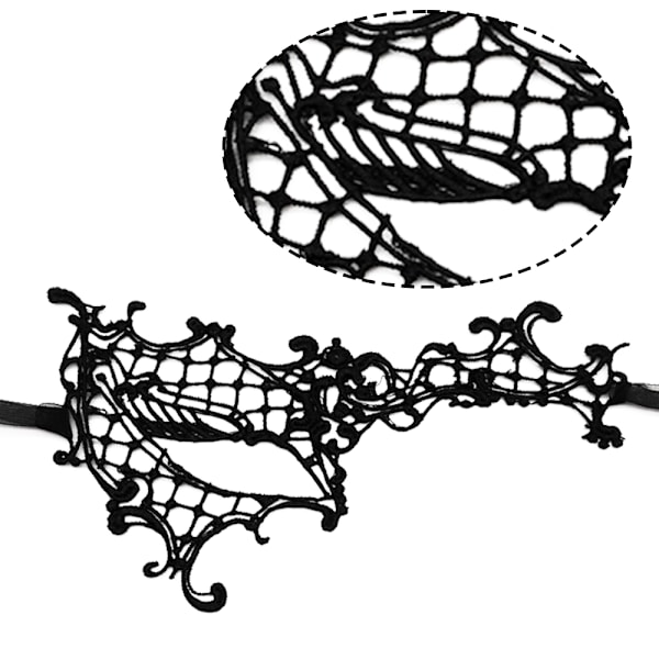 Fashion Cat Ears Hårband Spets Ögonmask Kostym Par Söta Sexiga Ögonmask Maskerad Mask Hår Elastisk Båge