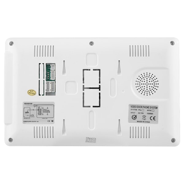 7 tum LCD Videodörrtelefon Dörrklocka Intercomkamera Monitor Hem Säkerhetssystem 110-240V (UK)