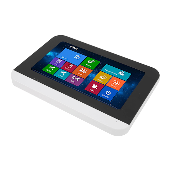 7 tum Smart Videodörrtelefon LCD-skärm Pekskärm Upplåsning Nattseende Access Control System för Hem Säkerhet 100‑240VEU-kontakt