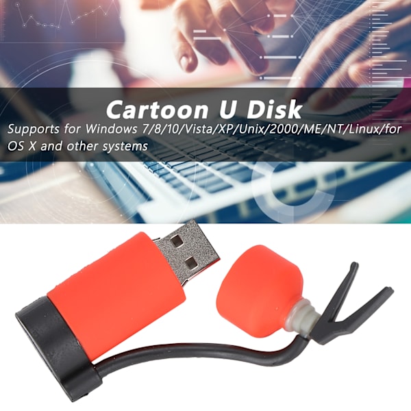 USB-minne med brandbil-motiv för datalagring och överföring - perfekt födelsedagspresent 128GB