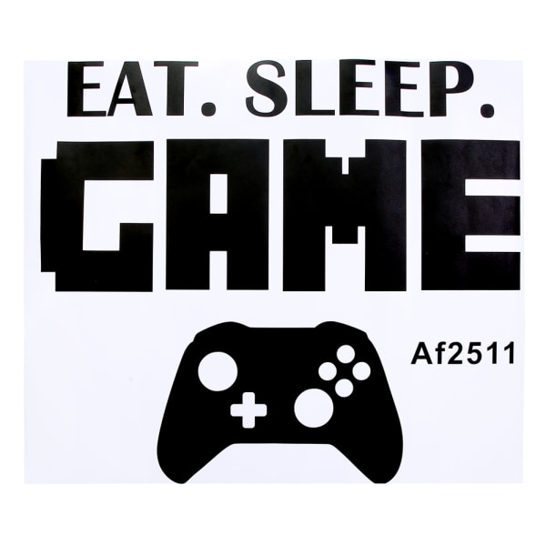 Avtagbar EAT SLEEP GAME Bokstavväggklistermärke DIY Wall Decal