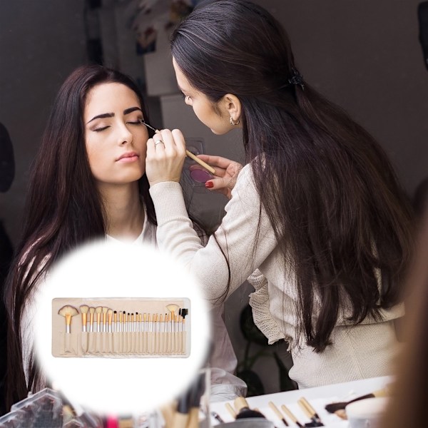 Sminkborste Set  Premium Syntetisk Foundation Puder Concealers Ögonskuggor Rouge Sminkborstar