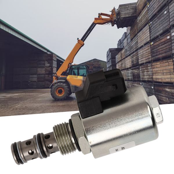 12V Solenoidstyrventil i legeringstål med låg strömförbrukning, elektromagnetisk ventil för JCB 3CX 4CX