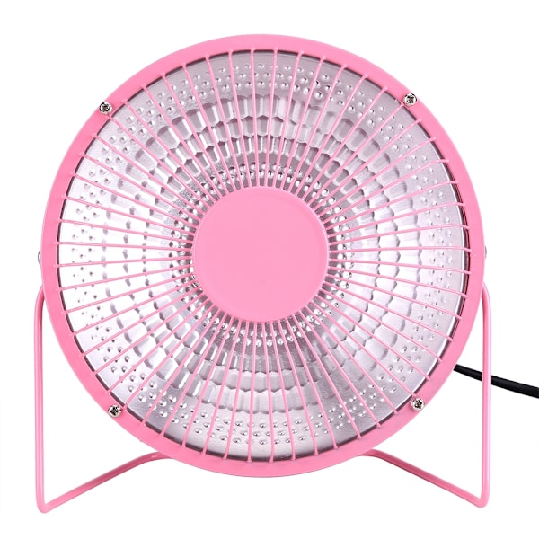Bærbar Mini Elektrisk Skrivebordsvarmer Rom Kontor Varmevifte for Vinter 220V Rosa