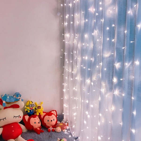 Strängljusgardin, USB -driven Fairy Lights för sovrumsvägg Party$Lights Idealisk för utomhusbröllopsinredning Flera färger$Gardinbelysning interiör