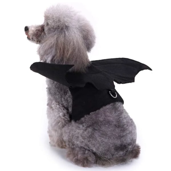 Lemmikin lepakkosiivet Halloween musta tyylikäs koira kissa musta lepakko vaihtoasu