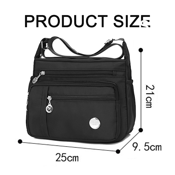 Crossbody-väskor för kvinnor Trendig axelremsväska Crossbody-väska för kvinnor Vattentät Lätt Casual Axelhandväska Plånbok Ryggsäck
