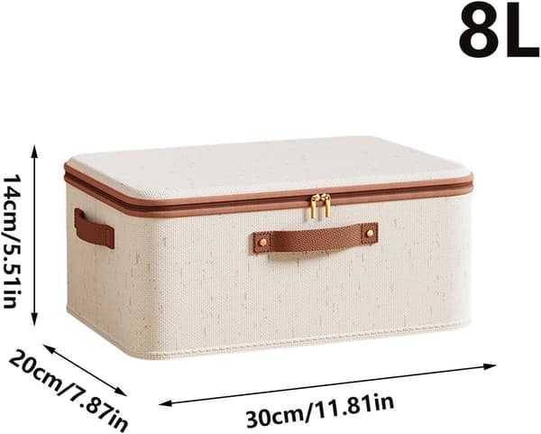 Clothing Storage Box, Large Foldable Storage Box - Cube Storage Organizer (D)
