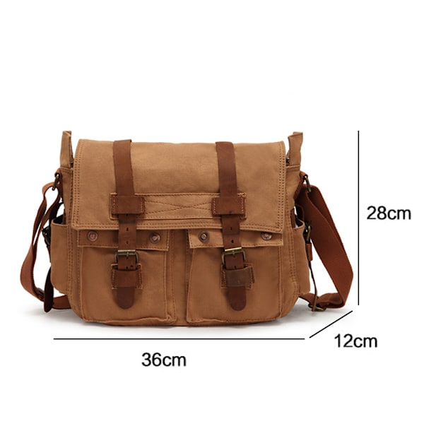 Herrar Canvas En axel väska Crossbody väska herr casual väska Herrväska
