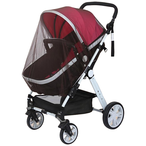 Myggnät för barnvagn - 3-pack Hållbart Myggnät för Barnvagn - Myggnät för Barnvagnar, Vaggor, Spjälsängar, Lekhagar och Bärbara Minispjälsängar
