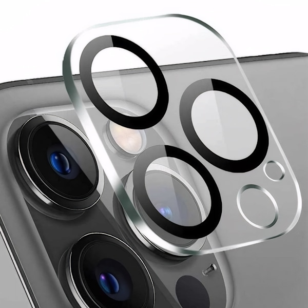 2-PACK iPhone 14 Pro Max / 14 Pro Kameran suojus Läpinäkyvä