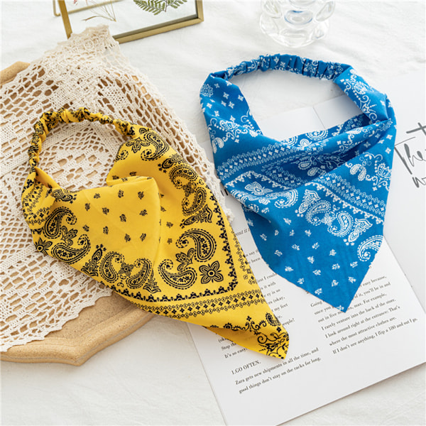 Blommig Elastisk Hårscarf Huvudband - Hårscarfar Chiffon Halsduk Huvudband Tryckt Blommig