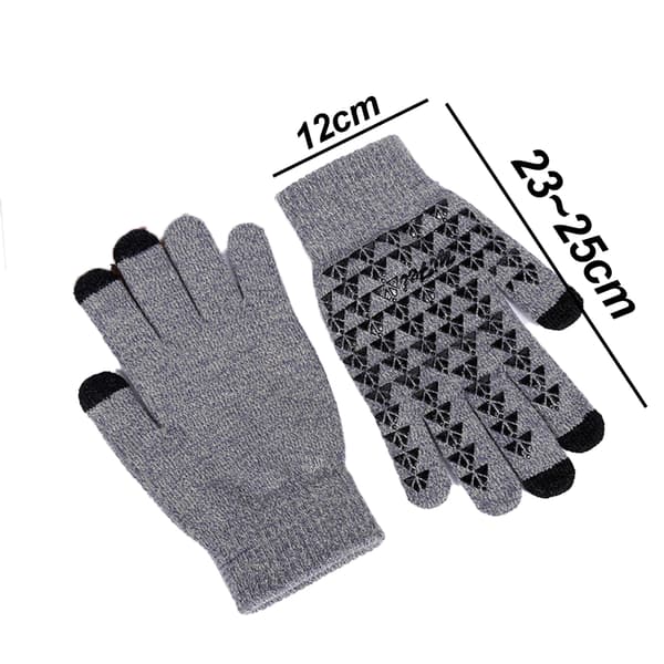 Vinterhandsker til mænd og kvinder - Touchskærmskompatible med skridsikker silikone style 5